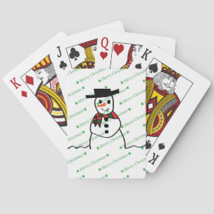 Snowman Playing Cards