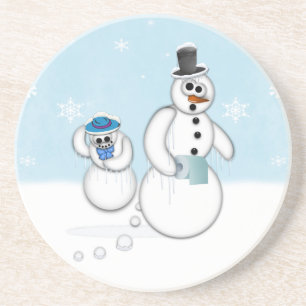 Snowman Poop Coaster