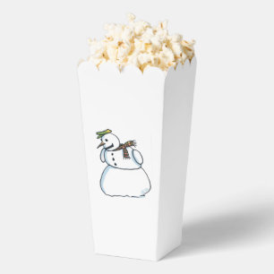Snowman popcorn boxes