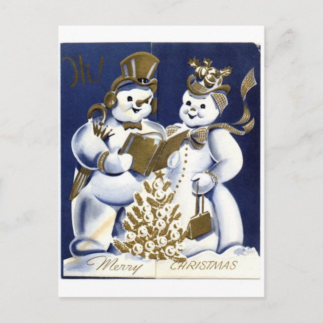 Snowman Postcard (Front)