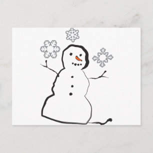Snowman Postcard