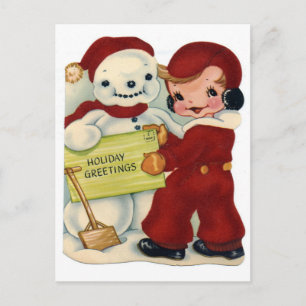 Snowman Postcard