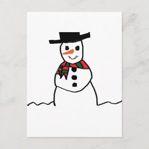 Snowman Postcard