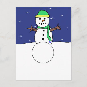 Snowman postcard