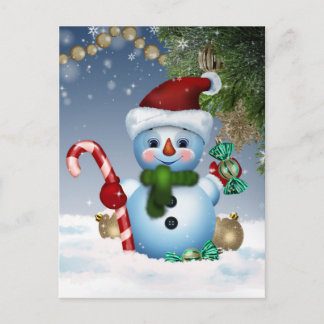 Snowman Postcard