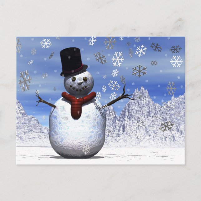 Snowman Postcard (Front)