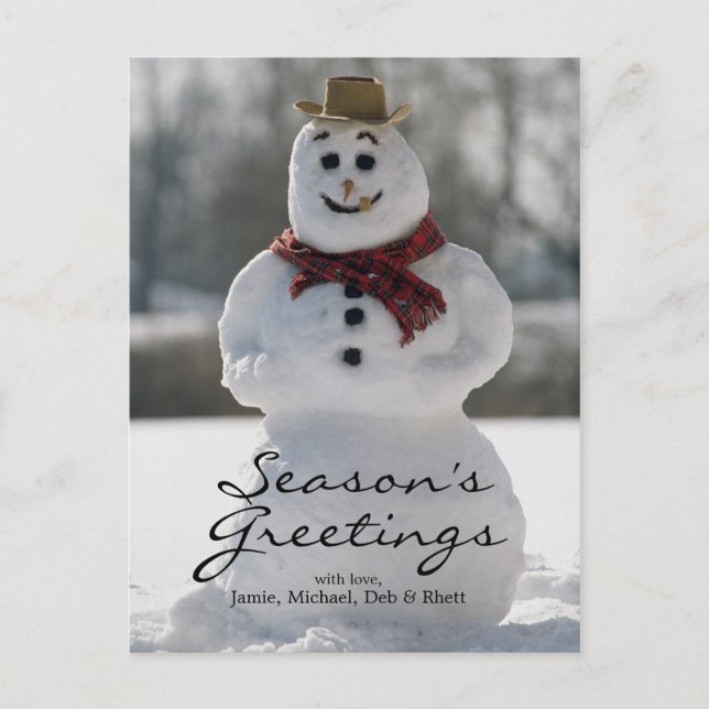 Snowman Postcard (Front)