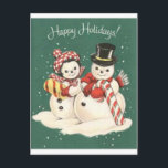 Snowman Postcard<br><div class="desc">www.lookcrazy.com</div>