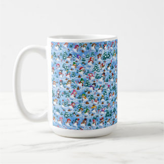 Snowman Potty Break Funny Christmas Coffee Mug