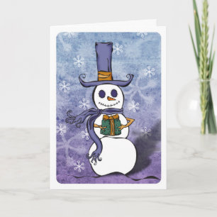 Snowman Present Card