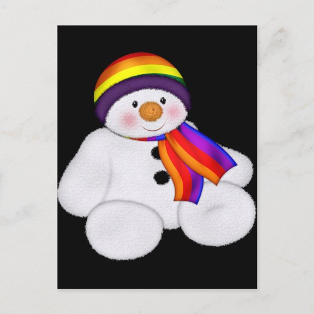 Snowman Pride Postcard (Front)