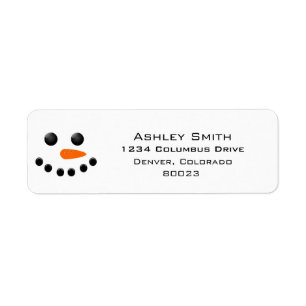 Snowman Return Address