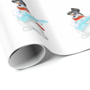 Snowman Rock - Choose / add your colour Wrapping Paper