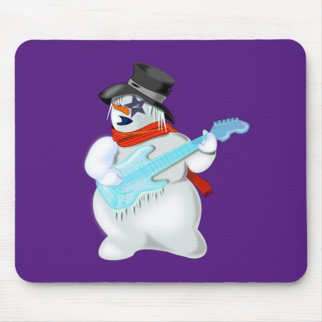Snowman Rock Mouse Mat (Front)