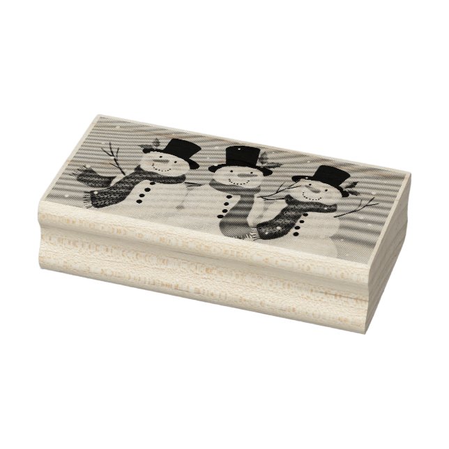 Snowman Rubber Stamp (Stamp)