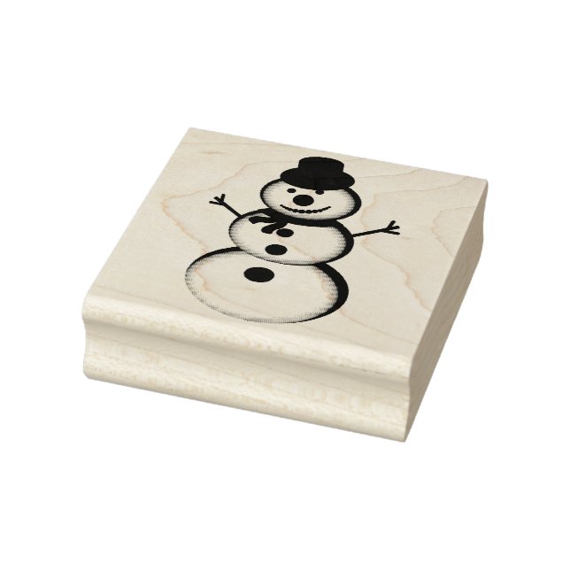 Snowman Rubber Stamp (Stamp)