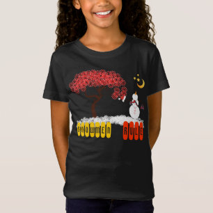 Snowman Rule Snowman Looking Up At the Moon T-Shirt