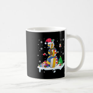 Snowman Santa Volleyball Playing Golf Xmas Player Coffee Mug