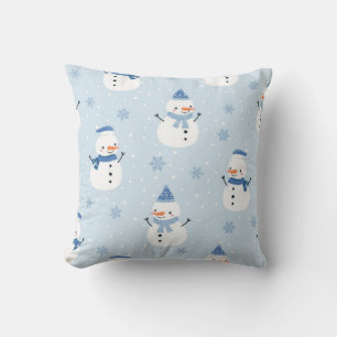 Snowman seamless pattern,winter background,winter  cushion