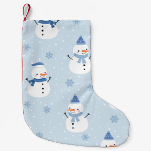 Snowman seamless pattern,winter background,winter  small christmas stocking
