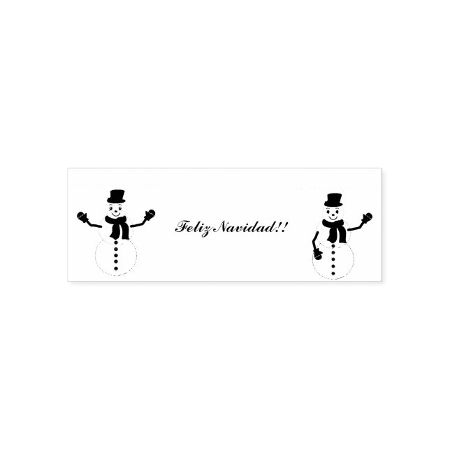 snowman self-inking stamp (Design)