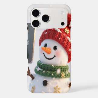 Snowman Selfie iPhone 17 Pro Max Case