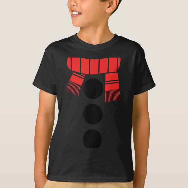 Snowman Shirt Adult Kids Men Women White Snowman C (Front)
