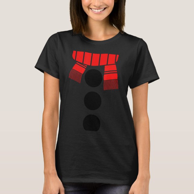 Snowman Shirt Adult Kids Men Women White Snowman C (Front)