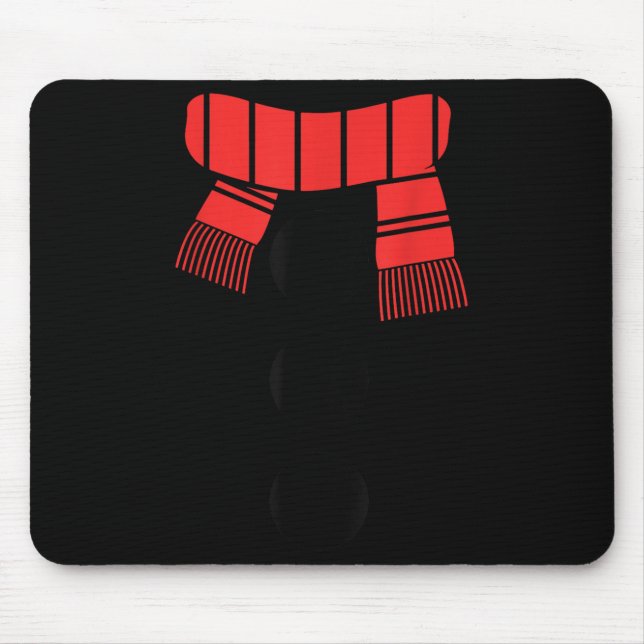 Snowman Shirt Adult Kids Men Women White Snowman C Mouse Mat (Front)