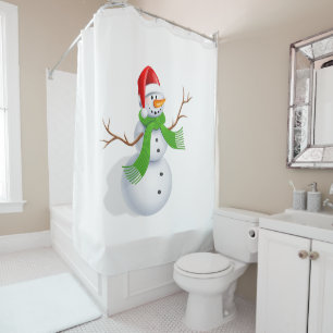 Snowman Shower Curtain