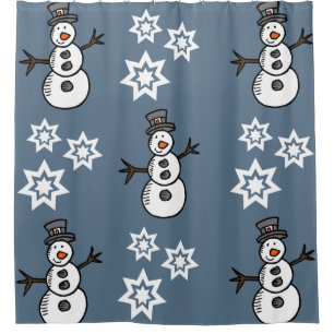 Snowman Shower Curtain