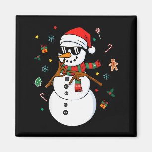 Snowman Six Seven Meme Christmas Pajamas 6 And 7 F Magnet
