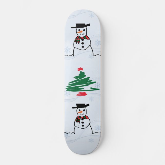 Snowman Skateboard (Front)