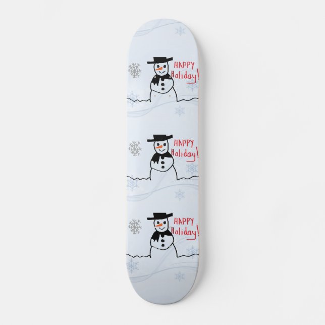 Snowman Skateboard (Front)