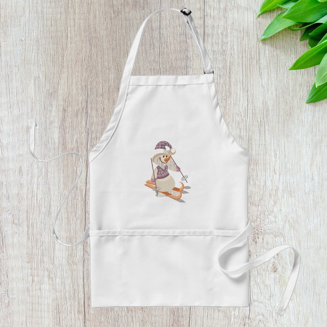 Snowman Skiing Standard Apron (Creator Uploaded)
