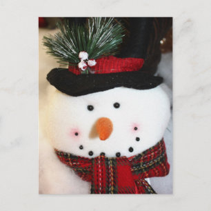 Snowman Smile Postcard