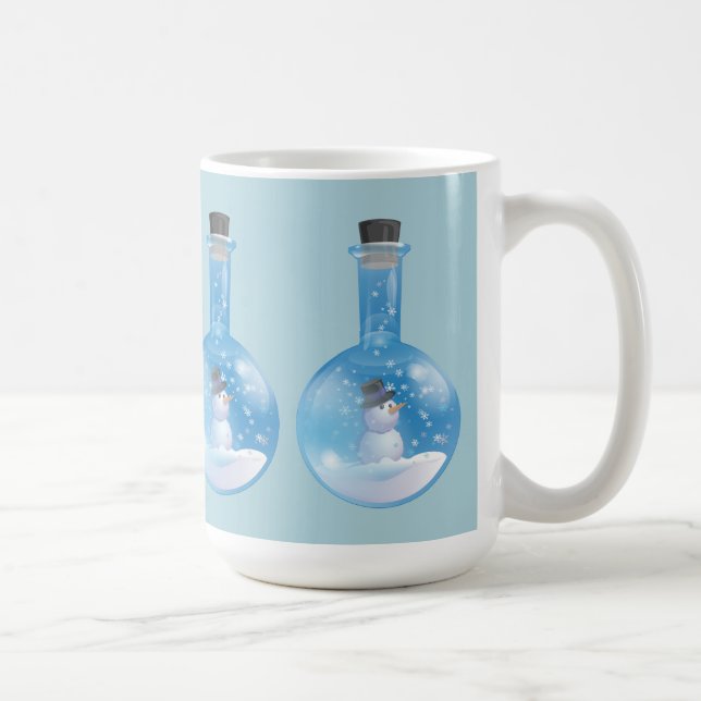 Snowman snowglobe flask coffee mug (Right)