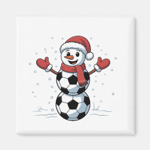 Snowman Soccer Christmas Santa Baseball Sport Magnet