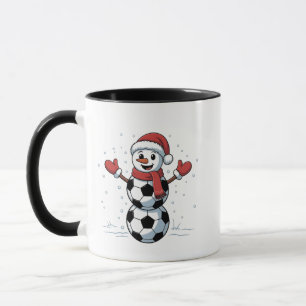 Snowman Soccer Christmas Santa Baseball Sport Mug