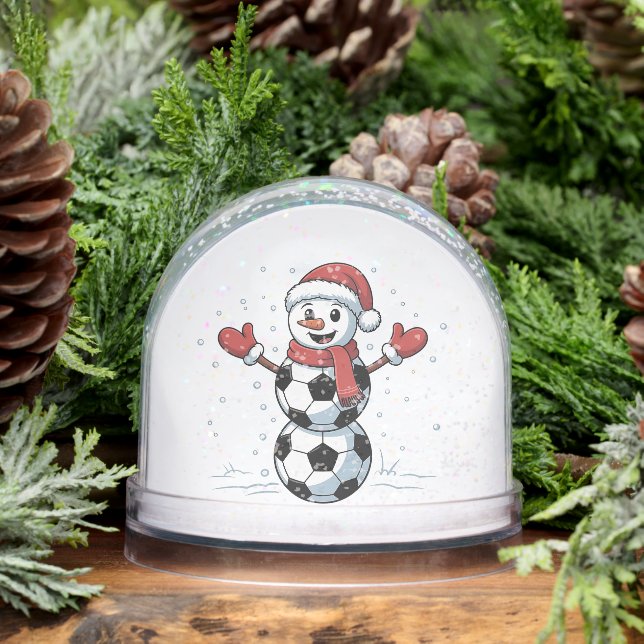 Snowman Soccer Christmas Santa Baseball Sport Snowglobe (Winter)