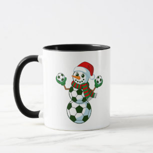 Snowman Soccer Christmas Sport Lovers  Mug