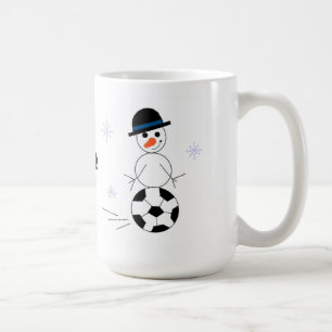 Snowman Soccer Player Coffee Mug