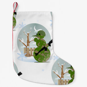 snowman soldier christmas xmas stocking