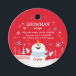 Snowman Soup Christmas Hot Chocolate Gift Favour Tags<br><div class="desc">Snowman Soup Christmas Hot Chocolate Gift Favour Tags</div>