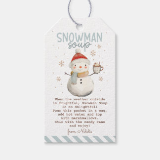 Snowman Soup Gift Tag 