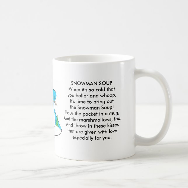 Snowman Soup Poem Mug (Right)