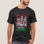Snowman Squad Christmas Chillin With My Snowmies U T-Shirt<br><div class="desc">Snowman Squad Christmas Chillin With My Snowmies Ugly Xmas</div>