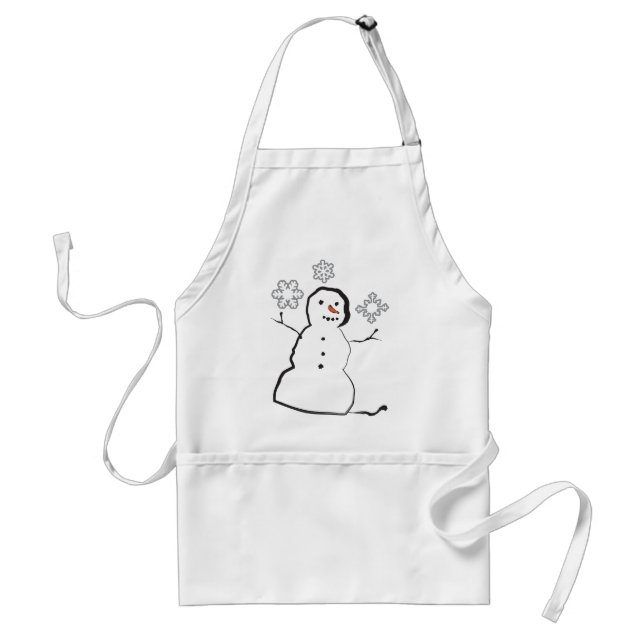Snowman Standard Apron (Front)
