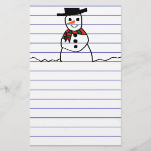 Snowman Stationery