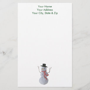 Snowman Stationery